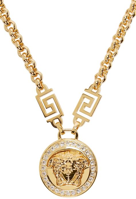 versace full gold|versace gold necklace.